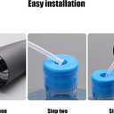 GOLDEN DEER Water Dispenser for 5 Gallon Bottle, Portable Water Cooler Dispenser,Universal Water Dispenser for 2.53 and 5 Gallon Bottles USB Charging Water Pump (Dark Gray)