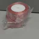 2 x 25 Yards Satin Ribbon for Gift Wrapping Floral Bouquets Party Decoration DIY Craft (Rose Pink, 1.5 Inch)