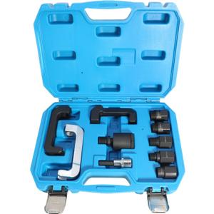 10Pcs Diesel Fuel Injector Removal Tool Extractor Puller Kit with 3pc pull out claws 12mm 13mm 16mm