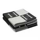 Letter H Sofa Cover Blanket Plaid Soft Warm and Comfortable air Conditioning Blanket Travel Essentials Ladies Gift Bed Sofa Sheets Quilt Size 50x70 inches. (Black)