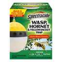 Spectracide Wasp, Hornet & Yellowjacket Trap, Hanging Wasp & Hornet Trap with a Quick-Drown Formula That Submerges & Kills Insects, 1 Count
