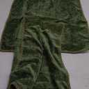 decorUhome Chenille Soft Throw Pillow Covers 22x22 Set of 2, Farmhouse Velvet Neutral Decorative Euro Pillow Covers with Stitched Edge for Couch Sofa Bed Home Decor