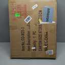 COGOOD Farmhouse Barn Door Mirror - 41" x 26" Rustic Wood Framed Wall Mirror for Bathroom, Living Room, Entryway Wall Decor (Black)