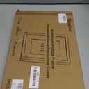 Heimlove 8x12 Aluminum Metal Frame, Black Photo Frame 6x8 with Mat or 8x12 Without Mat for Table Top Display and Wall Mounting, Wall Hook Hanging Hardware Included