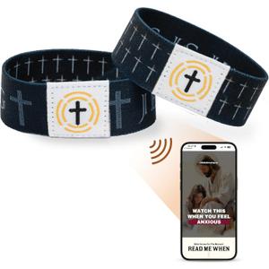 2 x DuduCraft Cross Christian Prayer Wristband Gifts for Women, Valentines Fathers Mothers day gifts for women, mom, dad, teen, wife - Graduation gift for College, Teacher, Confirmation gift for Teens