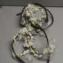 4 Pcs Cherry Blossom Branches 39 Inch White Fake Flowers Spring Decorations for Home Decor, Artificial Flowers Long Stem Branches for Vase Wedding Office Party Table Decor Centerpieces