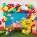 18-Piece Balloon Combo with 40-Inch Foil Digit Balloon,for Cartoon Gaming Party Decorations, for Birthdays and Theme Celebrations (No. 5)