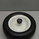 Marathon 11x4.00-5" Flat Free Lawnmower Tire on Wheel, 5" Hub, 1/2" Bearings