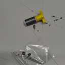 Sevender 16mm Filter Impeller Submersible Pump Rotor Impeller Replacement, Plastic&Metal with Shaft and Bearing, Yellow