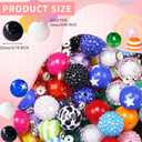 315Pcs 20mm Beads for Pens Making with Rondelle Spacer Beads Mixed Acrylic Focal Bubblegum Bead Crystal Round Sparkly Chunky Bead for Pens Beadable Necklace Keychain DIY Craft Jewelry Making Supplies