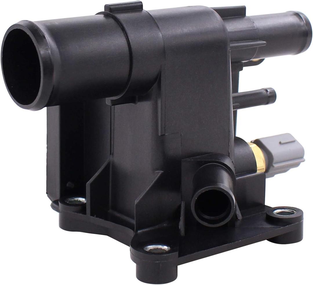 NewYall Engine Coolant Water Outlet Thermostat with Sensor for Mazda 3 5 6 2006-2015, CX-7 2010-2012 LF941517Z LF94-15-17Z 902-690