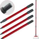 Mop Handle Replacement for Ocedar 4 Section Spin Mop Handle Compatible with Ocedar Spin Mop Refills and Brooms, 30" to 58" Mop Stick for Cedar Floor Cleaning, American Threaded Joint