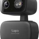 Tapo 2K Indoor/Outdoor Pan/Tilt Wired Security Camera - Baby Monitoring, Person & Baby Cry Detection, 360 Motion Tracking, Color Night Vision, Subscription-Free Local Storage or Optional Cloud, C217 (Black)
