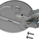 Gas Tank Door Cover Fuel Filler Cap Compatible With 1999-2006 Chevy Silverado 1500 2500 3500, GMC Sierra 1500 2500 3500, Replace 15124080 1054493 0856-029, With 2 Pack Screws