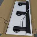 Bathroom LED Vanity Light Fixture, 5 Color Temperature Adjustment, Bathroom Lighting fixtures Over Mirror, Hallway, Living Room (Black, 3-Light)