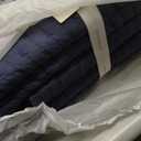 Levtex Home Cross Stitch Reversible Full/Queen Quilt Set (88x92in) with 2 Pillow Shams (26x20in) - Stitch Texture - Navy - Cotton Full/Queen Size Quilt Bedding Set - Lightweight, Soft, Pre-Washed