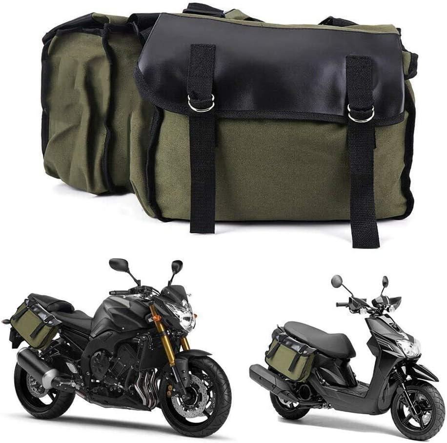 DesirePath Saddle Bag for Motorcycle Panniers Bags for Bicycle Bike, Large Capacity Saddlebags Tool Bag Side Backpack For Honda For Suzuki For Harley For 150cc scooter For Kawasaki and More