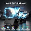 Setclod 23.8" Large Portable Monitor, 1080P FHD 100Hz Laptop Screen Extender, IPS 125% sRGB, Extra USB Hub for Office Gaming with Detachable Stand, Travel Monitor for Window, MAC, Xbox, Switch