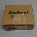 Kwikset Casey Interior Privacy Door Handle with Lock, Door Lever For Bathroom and Bedroom, Matte Black Reversible Keyless Turn Lock, with Microban Protection (1 Pack)