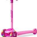 3 Wheel Scooter for Kids, Smooth Light Up LED Front Wheels, Wide Anti Slip Deck, Rear Foot Brake, Easy Lean to Steer Maneuvering, Indoor & Outdoor Ride On Toys for Ages 2 Up,