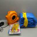 Bounceland [New Fun Colors] Kiddie Castle Bounce House with Hoop, 12 ft L x 9 ft W x 7.5 ft H, Fun Slide and Jump Area, Basketball Hoop, Strong UL Blower Included, Fun Party Theme for Kids