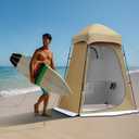 Camping Shower Tent, 7.9 FT Extra Tall Oversize Privacy Tent, Portable Outdoor Bathroom Toilet Tent with Floor, Easy Set Up Privacy Shelter for Dressing, Hiking, Fishing, UPF50+