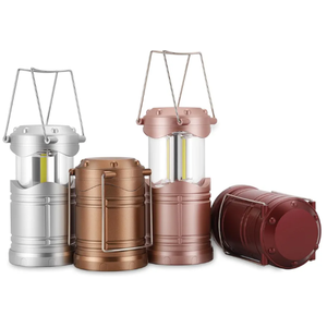 Lichamp LED Camping Lantern, 4 Pack Battery Powered Flashlight for Power Outages,