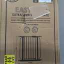 Regalo Safety 29-49" Easy Step Extra Wide Baby Gate for Doorways & Bottom of Stairs, Pressure Mounted Safety Gate with Door for Babies, Toddlers & Pets, Platinum