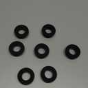 uxcell 7Pcs 3/4" ID, 1-1/8" Drill Hole Rubber Grommets, Top Hat Grommets Firewall Hole Plug Fit 19mm Wire for Vinyl Tubing in Hydroponic Irrigation Systems, Black