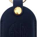 5 x Leather Keys Sleeve for Broken Car Key Loop Replacement, Keychain Cover Cute Protector and Holder for Men, Women (Black)