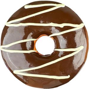 1 Pc 10 inches Fake Donut Artificial Doughnut for Decoration Realistic Fake Food for Display Faux Dessert Party Decorations Photography Props (Z Brown)