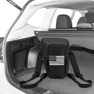 Trunk Bag Interior Camping Trunk Storage Organizer for Subaru Forester SK 2019-2024, Multifunction Car Pocket Backpack Trunk Cubby Storage Bag Driver's Side,Black,1 PC