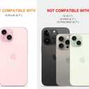 Compatible with iPhone 15 Plus Case Clear Cute for Women - Rugged Phone Cases Funda Protector Cover Skin (Blue Peony Roses Floral)