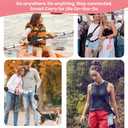 Clip and Go Strap for Phone with Wallet Crossbody  Adjustable Cellphone Lanyard for Women (Black)