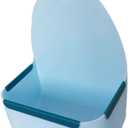 Guinea Pig Hay Feeder Food Basket Grass Frame Rack Feeding Bowl for Hamsters, Blue