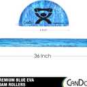 CanDo Heavy Duty EVA Foam Roller, Half Round, 6" X 36"