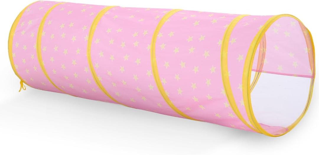 Kids Play Tunnel, Tunnel for Toddlers 1-3, Pop Up Crawl Tunnel Toy for Infant Baby Children Mesh See Through, Collapsible Tent Gift for Girl Boy