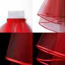 2 x Wedding Veil for Brides, 2 Tier Tulle Cathedral Bridal Veil with Comb for Women Wedding Bachelorette Party Halloween Costume, Red (Red)