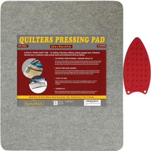 Wool Pressing Pad - 24in x 18in Quilting Ironing Pad - 100% New Zealand Felted Wool Iron Board for Quilters, Great for Quilting Sewing Projects by SAVINA