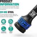 3/4" Drive H19 Impact Hex Bit Socket, 19 mm Allen Bit Socket, Metric, Cr-Mo Steel, Car Maintenance, Furniture Installation, Mechanic Use