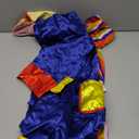 UUYYEO 4 Pcs Clown Costume Set Rainbow Clown Wig Red Nose Bow Tie Gloves Clown Dress Up Accessories Halloween Accessories