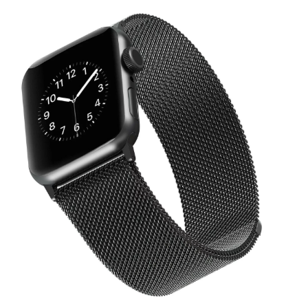 Stainless Steel Band For 42/44/45mm Apple Watch & Apple Watch Ultra 2, Black