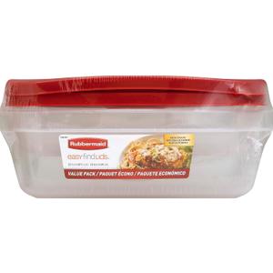 Rubbermaid 5.5 Cup and 8.5 Cup Easy Find Lid Containers Value Pack