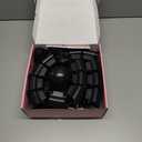 Fit Hoop Weighted Hula Pilates Circles, 32 Detachable Parts & 65-Inch Plus-Size Fit, Weight Loss Fitness Gear, Quiet Home Workout Tool (BLACK)