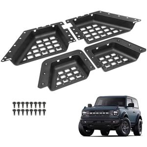 YHTAUTO Door Storage Pockets Fit for Ford Bronco 2021-2024 4-Door, ABS Side Door Storage Organizer Insert Box Expansion Interior Accessories 2 Pcs
