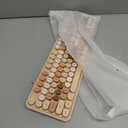 MOFII Wireless Keyboard and Mouse Combo, Milk Tea Colorful Round Key Typewriter Keyboards, 2.4G Full Size Keyboard and Cute Wireless Mice, USB Receiver Plug and Play, for Laptop, PC, Windows