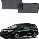 Car Window Shades for Honda Odyssey(2022-2025), 2-Pack Rear Window Sun Shades for Baby Breathable Mesh, UV & Heat Blocker, Privacy Protection for Camping, Travel, Sleep & Nursing