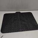 Silicone Drying Mat, 23"X17" With Built-in Drain Lip,Heat-Resistant,Eco-friendly,Hygienic Drying Pad,Leak-Proof and Non-Slip,Silicone Dish Drying Mat for Kitchen Counter or SinkBlack 23X17
