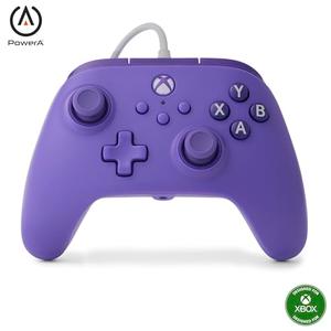 PowerA Wired Controller for Xbox Series X|S - Violet, gamepad, video game/gaming controller, works with Xbox One, Officially Licensed