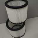 2 PACK Replacement Filters Compatible with Shop Vac 90304 90333 90350, Reusable and Washable Cartridge Filters for 5 Gallon 12 Gal and Above Wet/Dry Vacuums